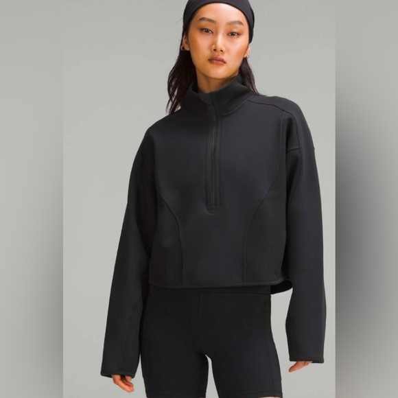 Lululemon Jackets & Blazers - Rare Lululemon Mixed Fabric Half-Zip Pullover size small